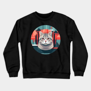 American Shorthair Cat Xmas Ornament Crewneck Sweatshirt